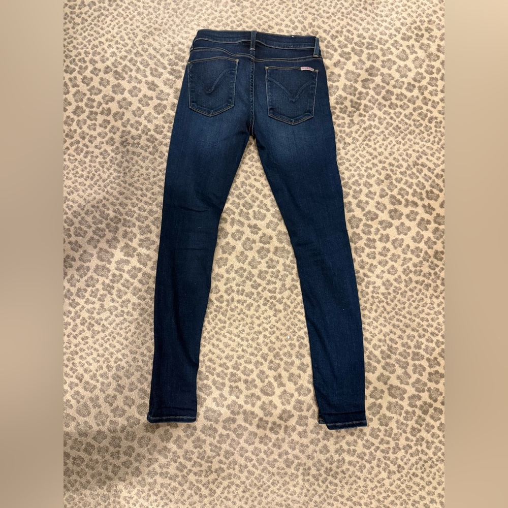 Hudson Jeans Dark Indigo High-Rise Skinny Jeans - Women's